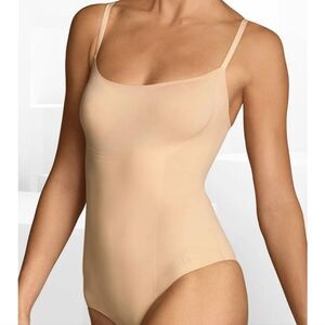 NEW Item m6 apricot nude‎ thong smoothing bodysuit shapewear L